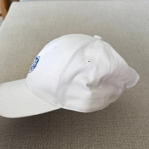 Cheval Blan White Cap with Blue Embroidery Cup one Size display picture 3